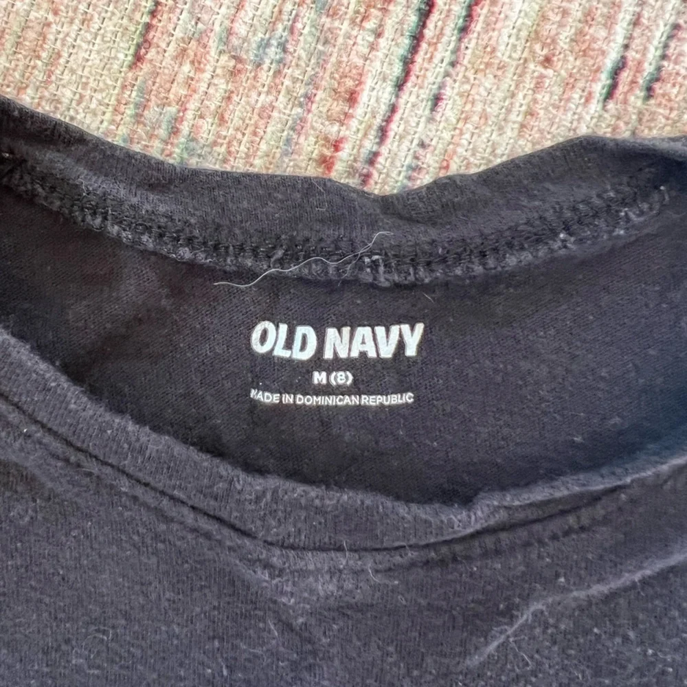 Old Navy Black Tank Top with Sunset Graphic